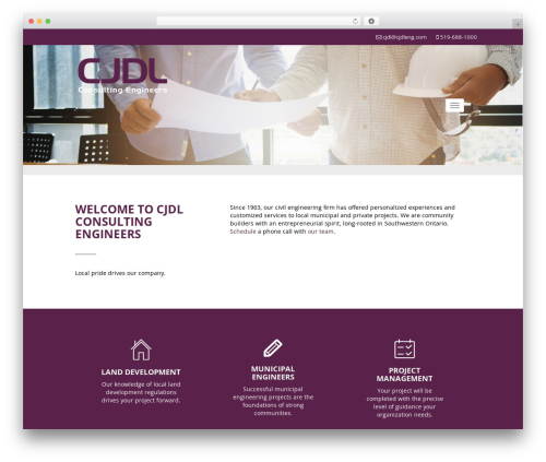 CJDL Engineering WordPress theme - cjdleng.com