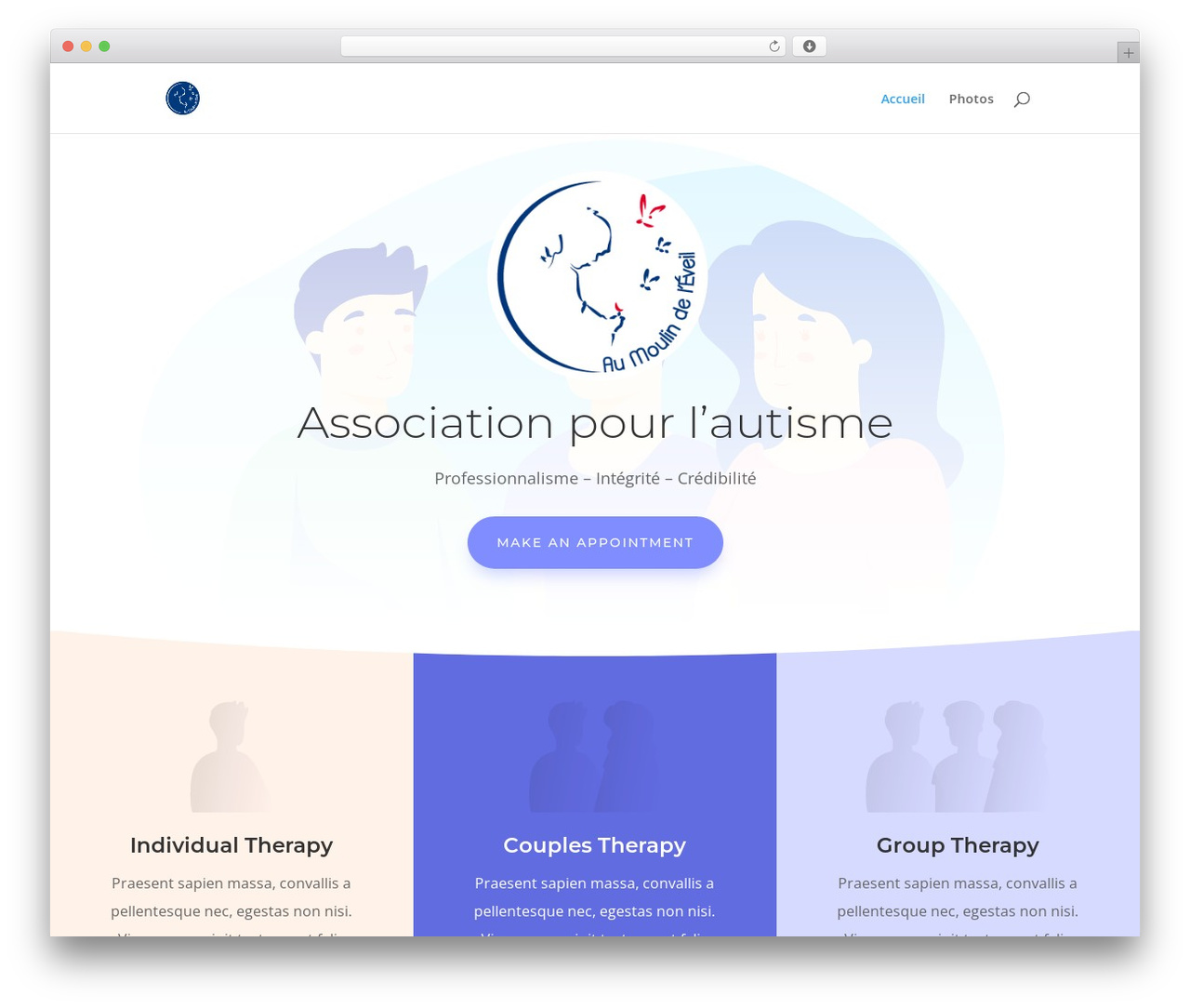 Divi theme WordPress - aumoulindeleveil.fr