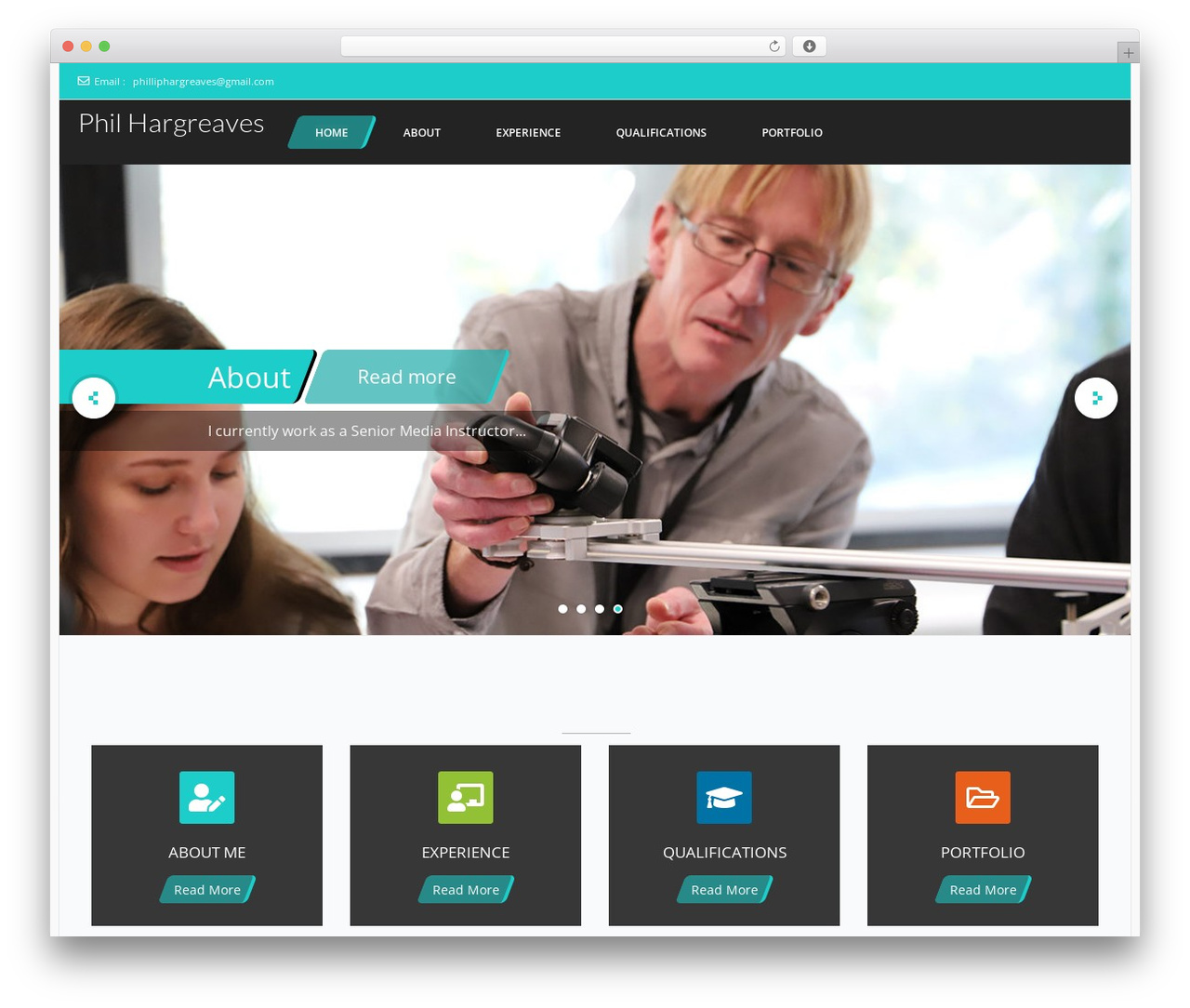 Frontech WordPress theme - philliphargreaves.com