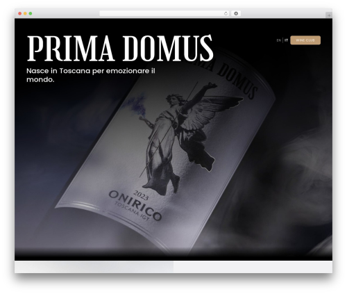 GlocalTheme WordPress theme - primadomuswines.com