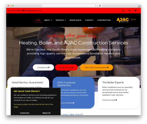 Hello Elementor WordPress theme - gasjack.co.uk