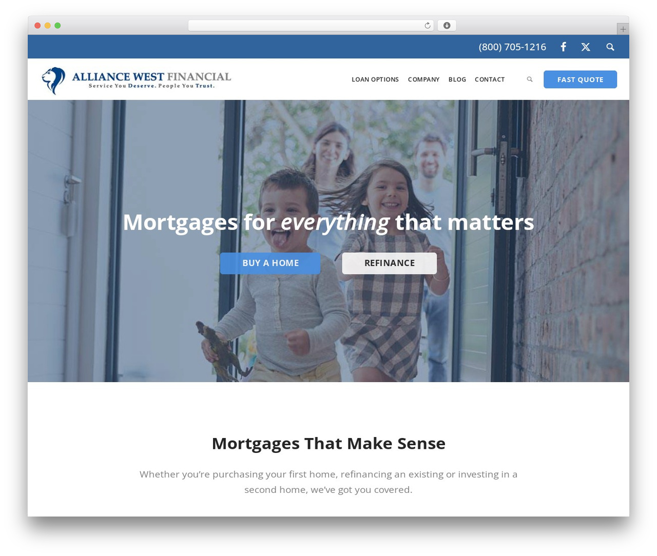LeadPress WordPress theme - alliancewestfinancial.com