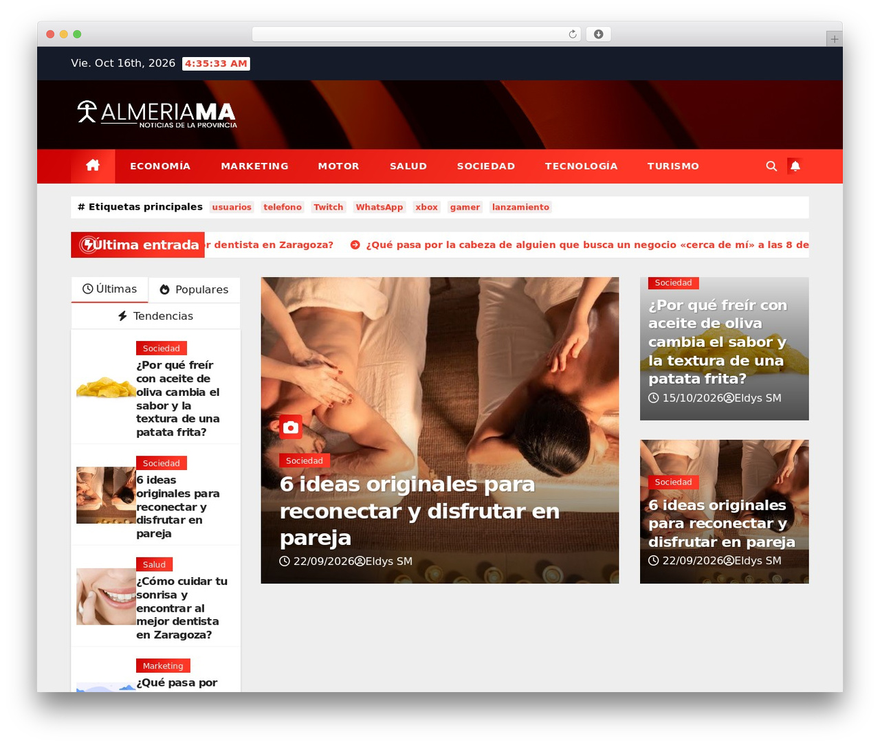 Newstack best WordPress magazine theme - almediam.org
