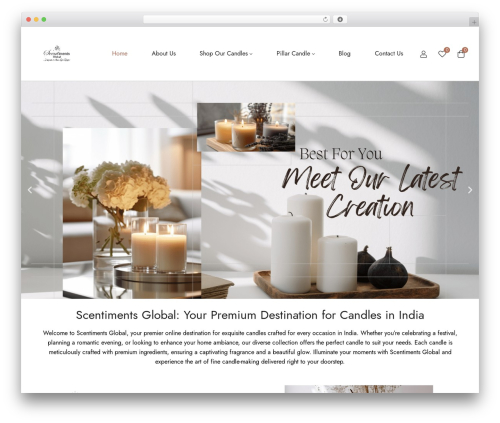 Olars WordPress theme - scentimentsglobal.com