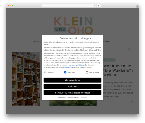 Whyte best WordPress theme - kleinundoho.com