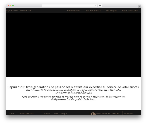Wordpress Elementor theme WordPress - charpillet.com