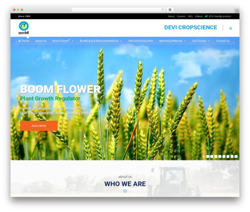 WordPress theme devi - devicropscience.net