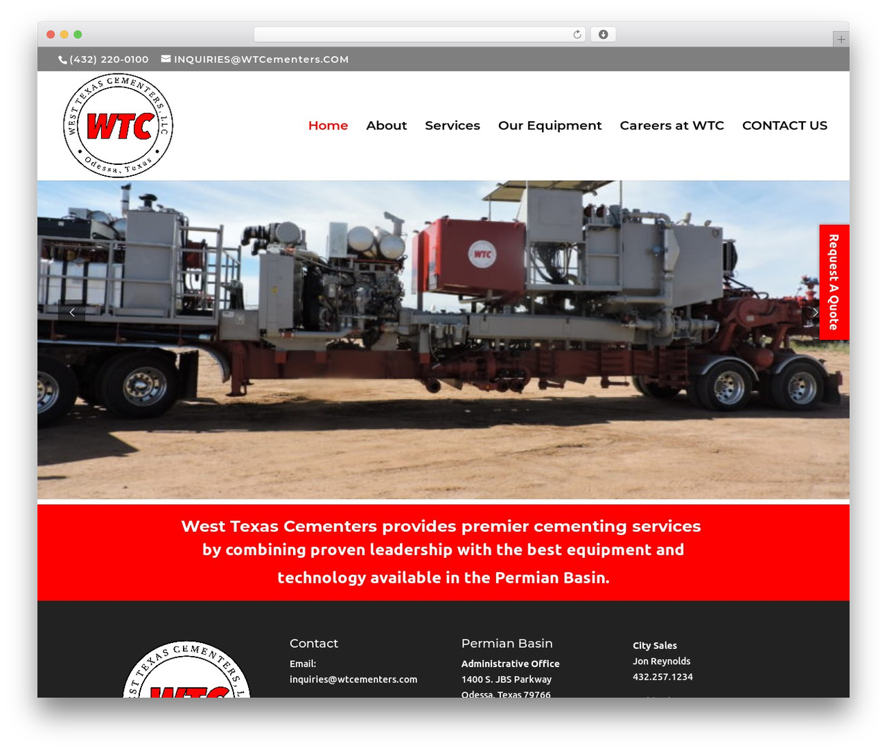 WordPress theme Divi - westtexascementers.com