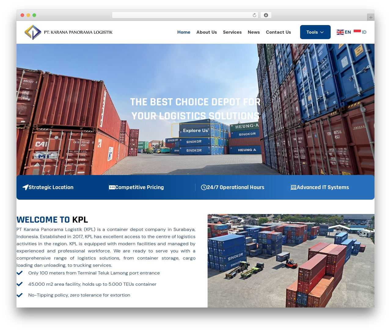 WordPress theme Jaster Basic - kplogistik.co.id