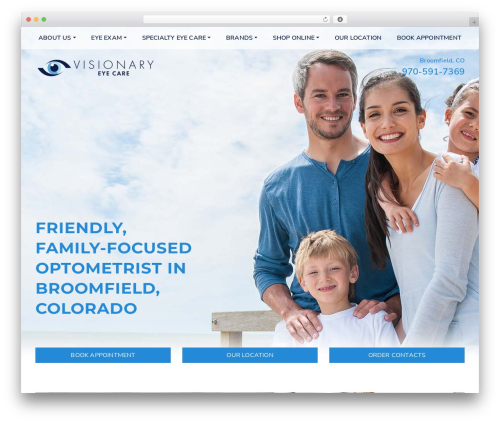 4ecps footer essential WordPress plugin - visionaryeyecareco.com