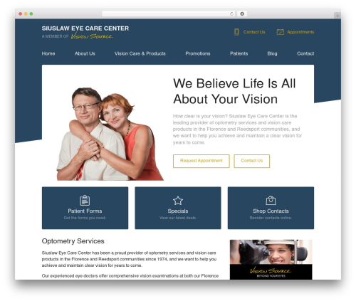 WordPress theme VS Theme #3 - florenceeyeclinic.com