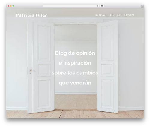Dani WordPress theme - patriciaoller.com