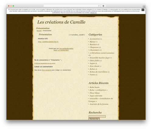DaVinci-Code WordPress page theme - lescreationsdecamille.unblog.fr