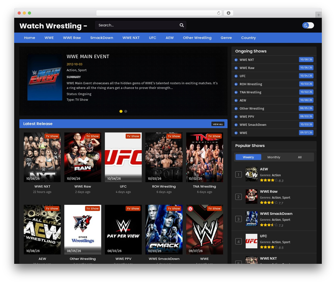 DramaStream theme WordPress - watchwrestling.bg DramaStream theme WordPress - watchwrestling.bg