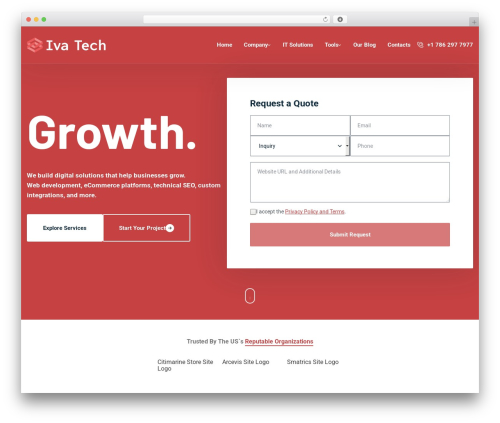 IvaTech theme WordPress - ivatech.dev