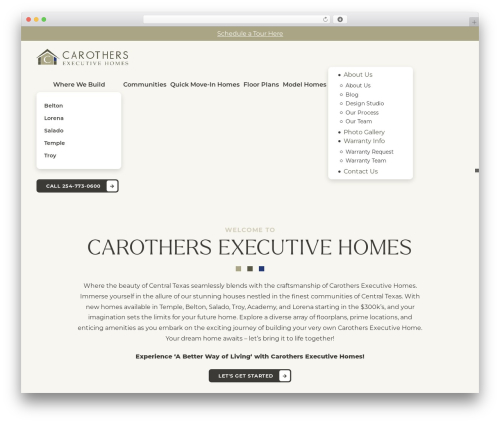 MC Base WordPress theme - carotherstx.com