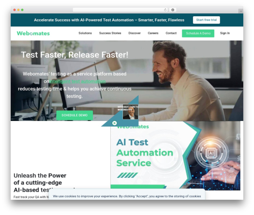 WordPress theme Webomates - webomates.com