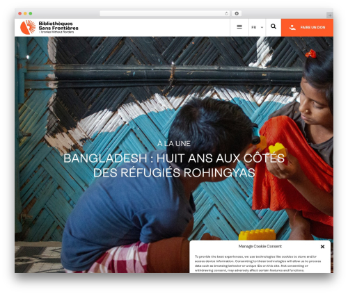 Mmenu WordPress plugin - bibliosansfrontieres.org
