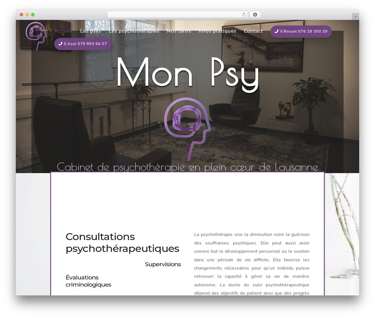 WP theme Divi - monpsy.ch