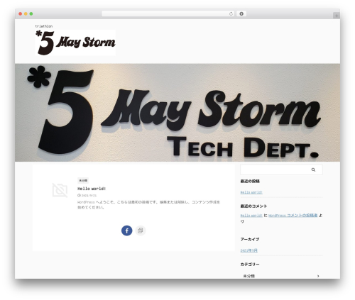 Best WordPress theme AFFINGER - maystorm5.jp