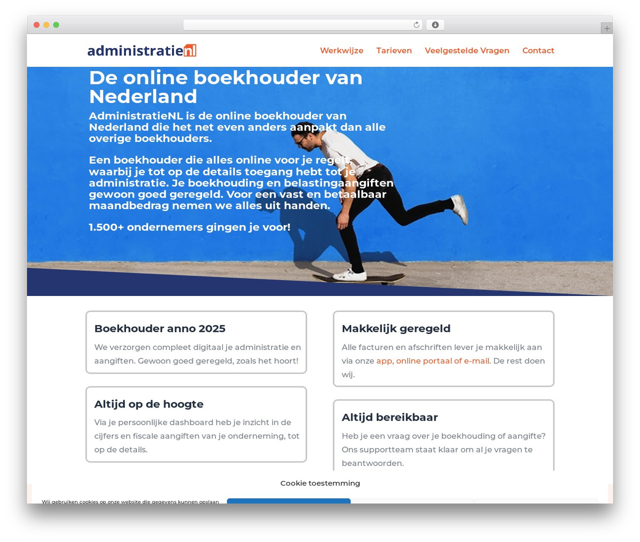 Divi WordPress theme design - www.administratienl.nl