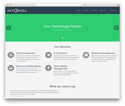 Flat Theme WP theme - octowell.com Flat Theme WP theme - octowell.com