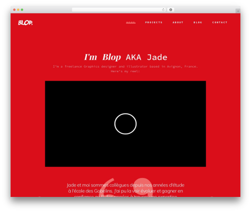 Maree WordPress theme - blop-blop.com