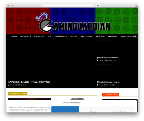 nanopress WordPress theme - gaminguardian.com
