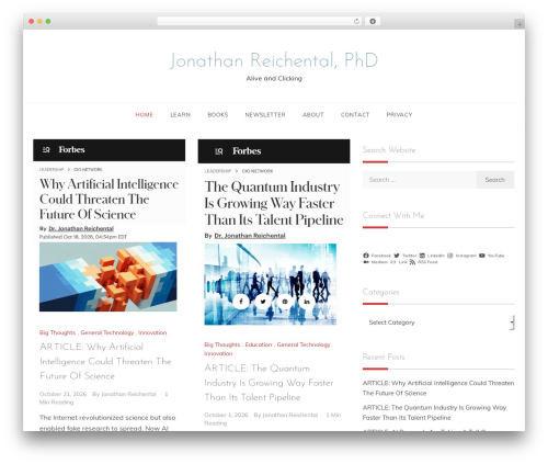 Prefer WordPress theme free - reichental.com