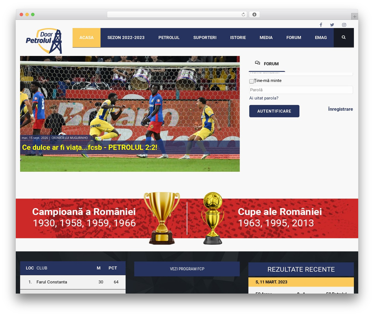Splash WordPress theme - doarpetrolul.ro