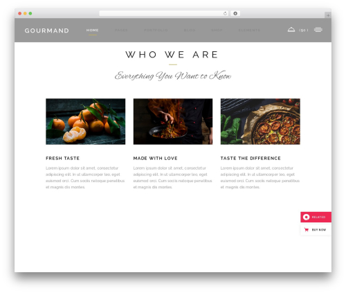Elated core WordPress plugin - gourmand.qodeinteractive.com