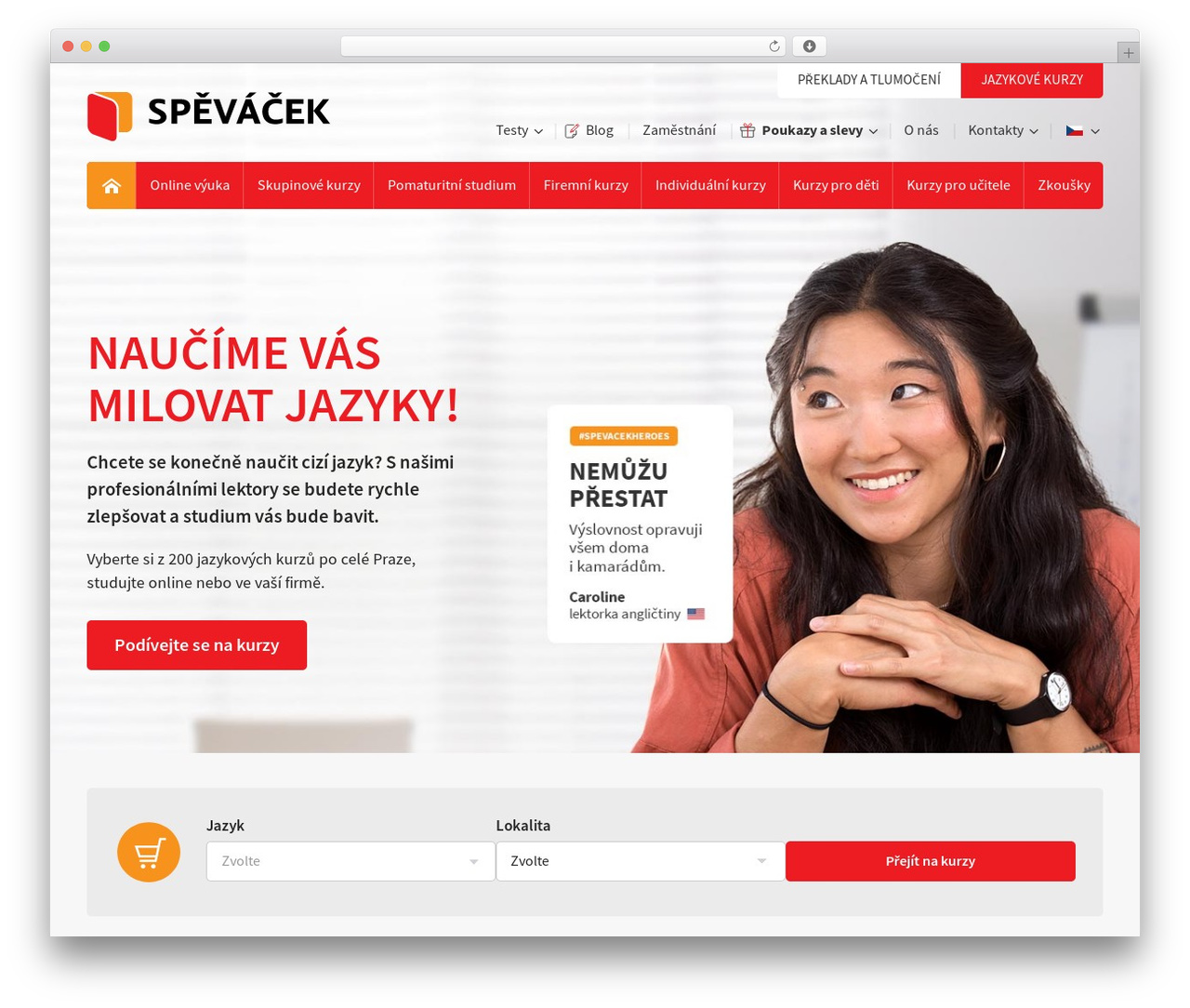 Theme WordPress Spěváček WPBF - jazykovka.info