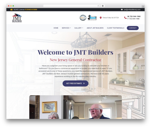 Bootstrap Component Blox top WordPress theme - jmtbuildersnj.com