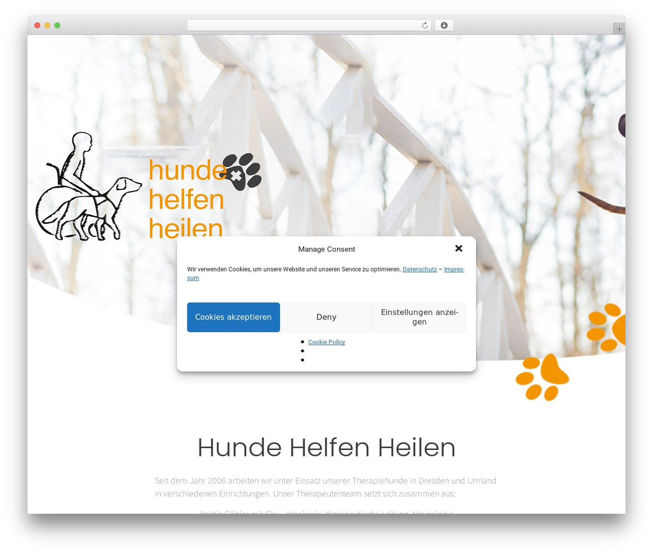 Constructor WordPress theme - hunde-helfen-heilen.com