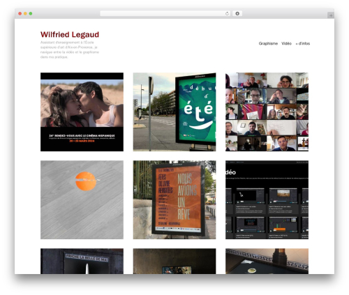 Maker premium WordPress theme - wilfriedlegaud.fr