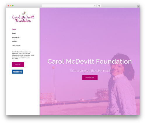 McDevitt WordPress theme - carolmcdevittfoundation.org