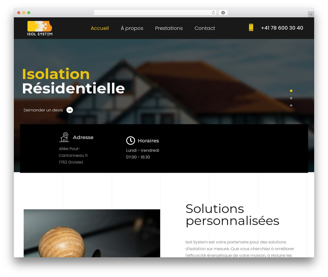WordPress theme Rokwool Child - isol-system.ch