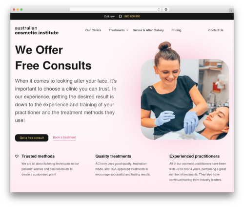 WordPress theme GeneratePress - australiancosmeticinstitute.com.au