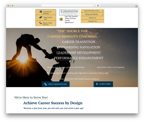 Cornerstone theme WordPress - cornerstoneperformancegroup.com