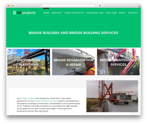 DC Projects WordPress theme - dcprojects.com.au