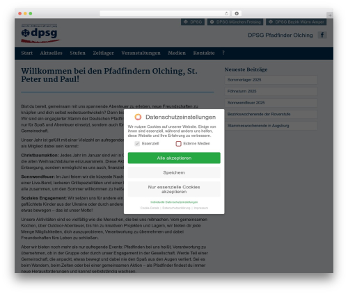 DPSG | Wordpress | 2.4 WordPress theme - pfadfinder-olching.de