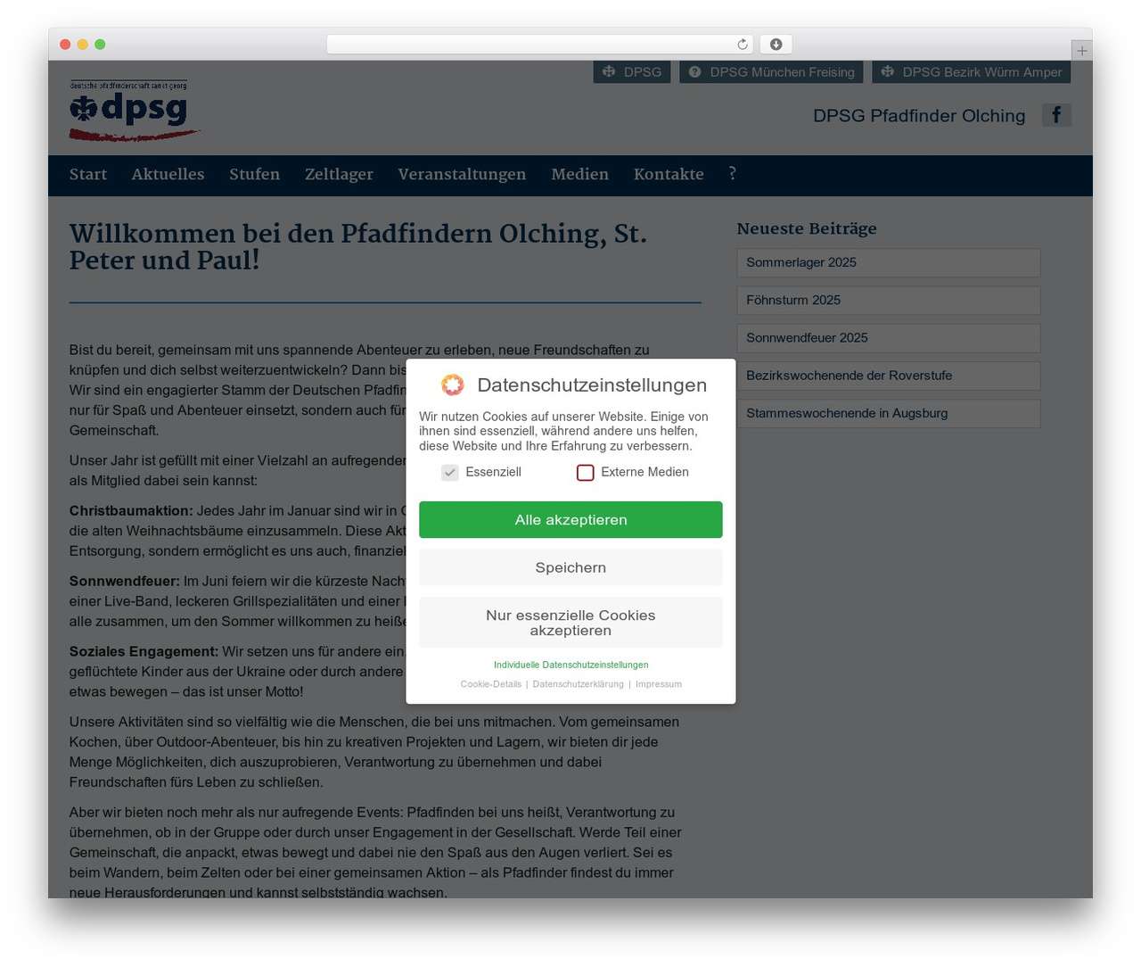 DPSG | Wordpress | 2.4 WordPress theme - pfadfinder-olching.de DPSG | Wordpress | 2.4 WordPress theme - pfadfinder-olching.de