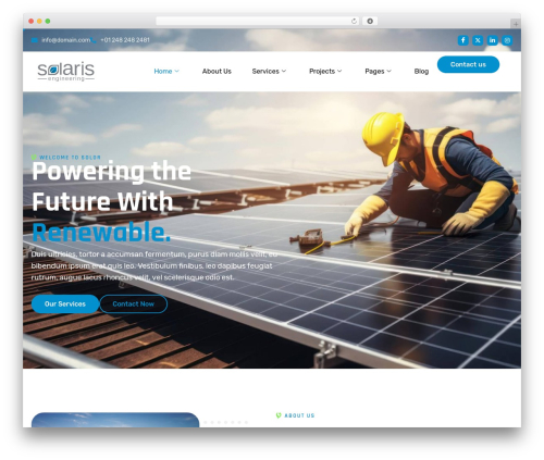 Solor WordPress theme - solaris.pk