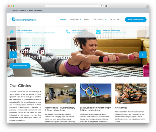 Theme WordPress Physio-qt - healthconsultantsinc.com