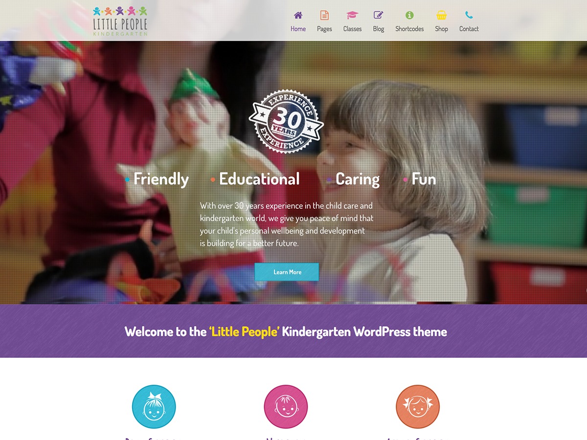 Theme WordPress WP Kindergarten