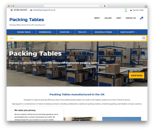 WooCommerce Cart PDF (wc-cart-pdf) free WordPress plugin - packingtables.co.uk