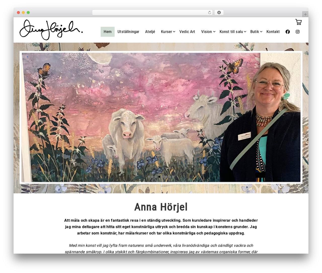Visual Composer Starter Child WordPress theme - annahorjelkonst.com