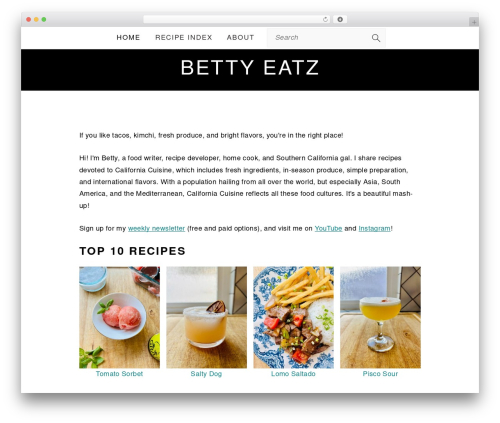 Tasty recipes WordPress plugin - bettyeatz.com