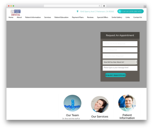WP theme DoctorGenius Framework - pattersondentaloffice.com