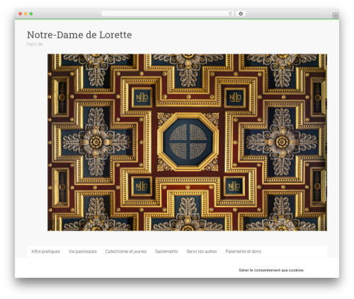Accelerate Pro WordPress theme - notredamedelorette.org